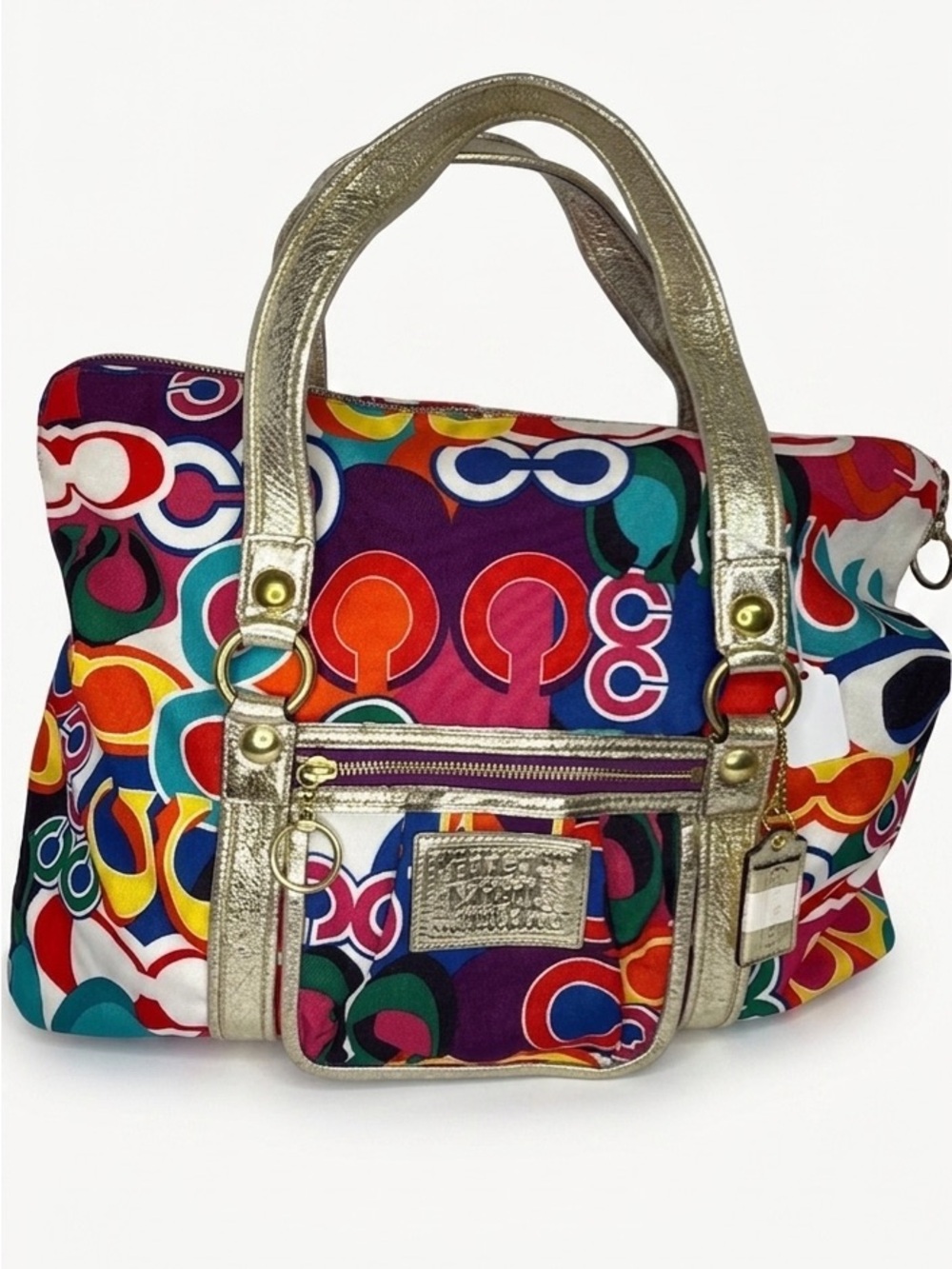 Rare  Coach Poppy Graffiti Signature Tote | 20” Large Weekender Bag |Y2K Archive
